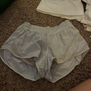 Women's White Athletic Shorts